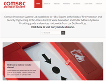 Tablet Screenshot of comsec.ie