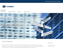 Tablet Screenshot of comsec.de